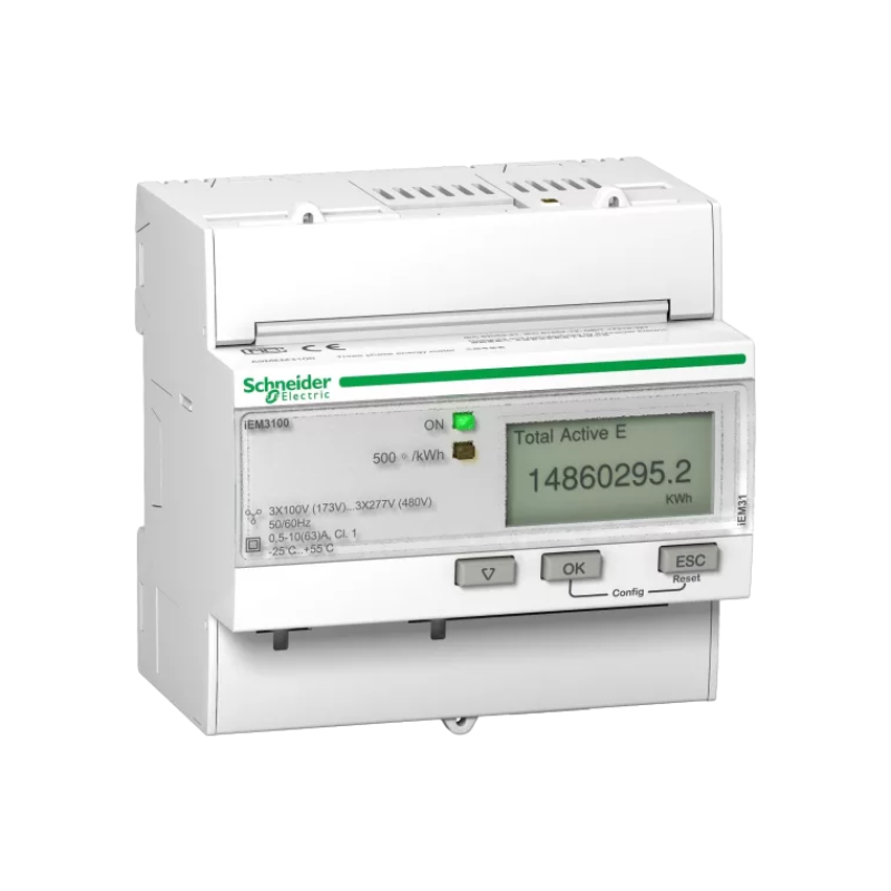 Schneider A9MEM3100 Single Phase Din Rail Kwh Meter