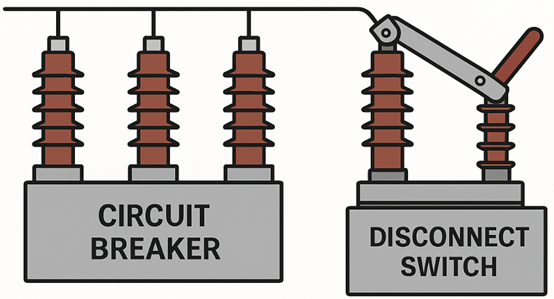 disconnect switch vs circuit breaker
