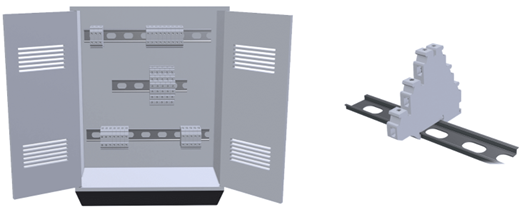 DIN rail terminal blocks
